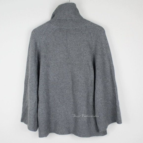 NWT THEORY Sweater- Turtle Neck Swingy Shape - Picture 8 of 12